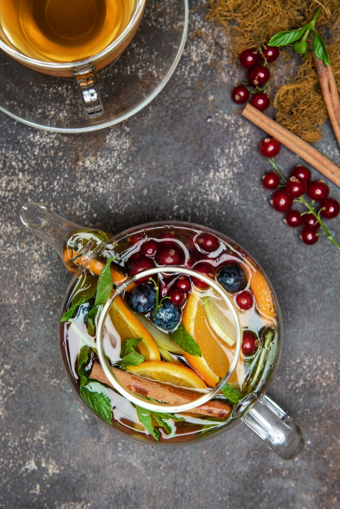 handmade simmer pot with fruit and spices